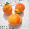 Miniatura Laranja Fruta Resina Acessórios Grande e Pequeno Estéreo DIY Handmade Faixa de Cabelo Capa de Celular Decoração Pequenos Enfeites
