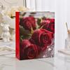 Sacola de Presente para o Dia dos Namorados Chinês, Sacola Transparente e Criativa para Embalagem de Buquê, Sacola de Presente com Flores Florais Curativas Rosa