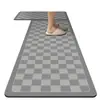 Alfombrillas de Cocina de Piso Nórdicas Simples Absorbentes de Agua y Aceite Barro de Diatomeas Alfombrillas Suaves Hogareñas Juego de Dos Piezas Alfombrillas Antideslizantes Venta al por Mayor Transfronteriza