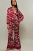 2024 Nuevo Verano Amazon Aliexpress Pijamas Ropa de Casa Holgada Camisa de Manga Larga Pantalones Traje Ropa para Mujer