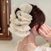 Moda Coreana Elegante Presilha de Garra Flor de Renda Brilhante Strass de Alto Grau Clipe Tubarão Traseiro Acessórios de Cabelo