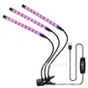 Lámpara LED para Crecimiento de Plantas Lámpara para Plantas Clip Temporizador Espectro Completo Luz Solar Suculenta Flor Hierba Plántula Luz Suplementaria