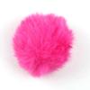 Bola de pelo de conejo rex de imitación de 4 cm, colgante redondo de peluche artificial de color, cadena para teléfono móvil, llavero, bolso, colgante de joyería