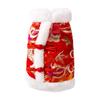 Chaleco de gatito para Año Nuevo otoño e invierno festivo Año Nuevo forro polar cálido para cachorro traje Tang ropa para mascotas gato