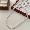 Collar Versátil de Doble Capa para Mujer, Estilo Coreano, Diseño de Nicho de Moda, Nueva Cadena para Clavícula, Popular entre los Influencers, Pulsera de Amistad