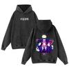 Cross-border New Jujutsu Kaisen Spell War Washed Vintage Old Cotton Moletom com capuz para homens e mulheres