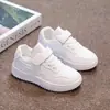 Sapatos Infantis Tênis de Skate Infantil Primavera e Verão Novos Campus Sapatos Brancos Estudantes Malha Respirável Solado Macio Branco Escolar Recomendado