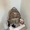 Mochila Casual com Estampa de Leopardo Personalidade 2026 Outono Nova Chegada Mochila de Grande Capacidade Bolsa de Viagem Mochila Retrô Fashion