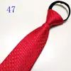 Corbata de Hombre Cremallera Novio Boda Roja 8cm Vestido Negocio Nudo Negro Libre Perezoso Fácil de Tirar Azul Corbata
