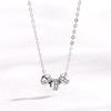 Colar de prata esterlina S925 cintura pequena feminino leve luxo nicho design sentido transferência conta pingente elegante estilo frio clavícula corrente