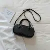 2026 Nueva Bolsa Almohada Versión Coreana Bolso Cuadrado Pequeño Bolso con Patrón Tejido Textura Elegante Color Sólido Bolso Vintage de Hombro Cruzado