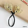 Artefacto de peinado de pavo real de cristal de imitación de temperamento, nuevo clip giratorio perezoso, pasador para moño, accesorio para el cabello con pedrería en la parte posterior de la cabeza