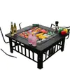 Tetera Portátil para Exterior y Parrilla para Barbacoa, Estufa Calefactora de Interior sin Humo, Brasero de Carbón