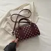 Bolso de Mujer con Forma de Almohada de Nuevo Estilo Transfronterizo, Bolso Cruzado de Hombro de Lunares de Moda, Bolso Tote de Gran Capacidad para el Trabajo, Bolso de Mano Sencillo