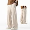 Pantalones Casuales de Algodón y Lino Nasa para Hombre Verano Delgados Nuevo 2025 Sueltos Rectos Verano Transpirables de Pierna Ancha