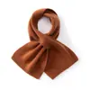 Nueva colección de otoño e invierno: Bufanda de punto de cachemira de color liso, diseño unisex, calentador de cuello versátil y una bufanda pequeña elegante