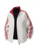 Chaqueta de rayas estilo americano transfronteriza para hombre, nuevo modelo de primavera, chaqueta casual reversible estilo universitario para parejas