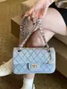 Bolso de cadena retro estilo coreano con patrón de diamantes para mujer, bolso cuadrado pequeño de solapa de alta gama, bolso de hombro y bandolera moderno y versátil