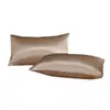 Fronha de seda artificial estilo luxo leve para comércio exterior transfronteiriço, fronha de seda gelada, fronha única, produtos de cama, envio direto de uma peça