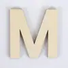Letras mayúsculas inglesas de madera DIY 26 letras virutas de madera manualidades accesorios para decoración del hogar accesorios para sesión de fotos