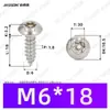 Tornillos Autoperforantes de Acero Inoxidable 304 de Cabeza Redonda Ranurada Gb7380 Antirrobo Autoperforantes Cola Puntiaguda Tornillos de Rosca Gruesa M2-M6