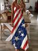 Vestidos Europeos y Americanos 2025 Venta Caliente Estampado Digital Tendencia de Moda Primavera y Verano Estilo D Vestido Largo con Tirantes Floral para Mujer