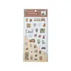 Adesivos da Série Padrão Diário Estilo Japonês, Material de Vida para Decoração de Diário DIY, Folha Única, 6 Designs