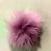 Botón de pelo de visón real 3-4 cm botón de pelo de visón de colores base plana para horquilla Hanfu, bufanda, botón de bola de pelo, accesorio de pelo