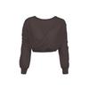 Blusa de Renda para Cobrir Roupa de Yoga para Mulheres, Reversível, Emagrecimento, Respirável, Manga Longa para Esportes e Fitness Wt572