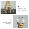 [Personalizado] Adornos de Bola de Cristal de Hierro Forjado para Recibidor, Decoraciones de Sala de Estar, Regalos Empresariales, Premios y Recuerdos