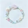 Pulsera de Cerámica Jingdezhen Nuevo Colorido Estudiante Estilo Antiguo Pulsera de Abalorios Pequeña Fresca Popular Pulsera de Cerámica