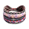 Diadema Deportiva Elástica Estampada Estilo Nuevo Europeo y Americano para Mujer, Diadema Ancha, Pañuelo de Cabeza Retro, Accesorios para el Cabello de Yoga