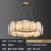 Lámpara de araña de mármol de cobre puro de lujo ligero, estilo chino nuevo, diseño post-moderno, para sala de estar, comedor, simple y elegante, luz para hogar de villa