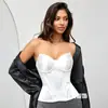 Camisola Satinada Realzadora de Caderas Corsé Bustier para Mujer Base para Vestido de Novia Sujetador sin Tirantes Suministro Transfronterizo