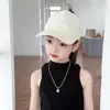 Gorra de Béisbol para Padres e Hijos, Gorra Infantil, Sencilla de Color Sólido, Visera Suave, Ala Ancha, Protección Solar, Versátil Gorra de Béisbol