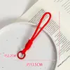 Mismo Estilo Xiaohongshu Cordón Tejido Colorido Estilo Ins Bicolor Llavero Antiperdida para Teléfono Correa de Mano Colgante Pequeño para Pareja