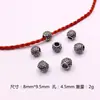 Acessórios para Joias DIY de Liga Prata Xizang Contas Esfera Oca Contas Espaçadoras de Furo Grande Contas Decorativas Contas Lanterna Contas Abóbora