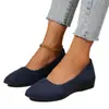 Comercio Exterior Europeo y Americano Tallas Grandes Zapatos Planos Casuales Tipo Frijol Otoño 2024 Nuevos Zapatos de Punta Suave para Usar por Fuera de Boca Baja para Mujer