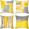 Cojín Decorativo Moderno para Sofá de Casa Funda de Cojín con Pintura Abstracta Funda de Cojín Ultra Suave Cojín para Cabecera Cojín Lumbar para Oficina