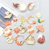1 nuevo colgante de aleación de goteo colorido de Acción de Gracias colgante accesorios para pulsera collar diy