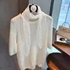 Lenço de Seda Floral Fresco Estilo Japonês e Coreano, Lenço de Pescoço Artístico Fashion, Lenço Longo Fino para Proteção do Pescoço, Acessório de Moda