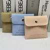 Saco de Embalagem Personalizado para Joias Dupla Face, Saco de Armazenamento com Tampa Flip-Top, Envelope para Joias, Saco Protetor de Veludo Microfibra