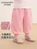 Ropa infantil Kaka Panda, pantalones forrados de polar para niñas, pantalones largos de invierno cálidos para niños, ropa de invierno para bebé, pantalones de otoño e invierno para bebé