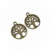 Nuevos Accesorios DIY Retro Europeo y Americano Aleación Accesorios para Joyería 4 Colores Árbol de la Vida 23*19mm Q252