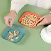 Plato para Snacks del Hogar, Bandeja de Frutas, Plato para Huesos, Plato para Residuos de Comida de Mesa, Plato para Huesos de Escritorio, Juego de Platos Pequeños