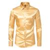 Código europeo transfronterizo comercio exterior Amazon tendencia moda masculina satín discoteca manga larga camisa