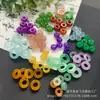 Anillos de Correr de Jade, Anillos Redondos de Agujero Grande Verde Ba Shan, Cuentas de Ábaco en Forma de Rosquilla, Cuentas Espaciadoras, Accesorios para Joyería, Materiales para Manualidades al por Mayor