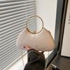 Bolsa de Festa Moda Europeia e Americana Comércio Exterior Transfronteiriço Material Brilhante Portátil Ombro Transversal Corrente Bolsa Feminina Nova Bolsa para Mulheres