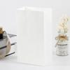 Bolsa de Papel Kraft Blanco Cuadrada con Fondo Cuadrado, Tira Selladora de Alambre, Fácil de Sellar, Bolsa de Papel Recubierto, Bolsa de Papel Impermeable y a Prueba de Aceite, Bolsa de Mensajero