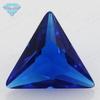 Huagang gema triângulo ângulo reto 113 # apontou cristal azul nua pedra anel superfície artificial safira triângulo reto imitação de diamante